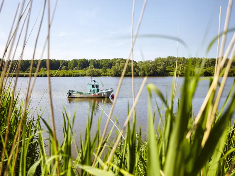 Bateau naviguant sur l'Indre