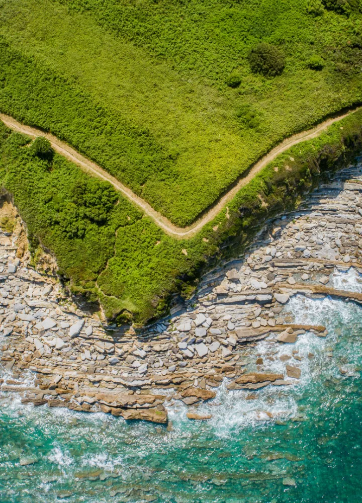 Chemin vélo sur la corniche basque 