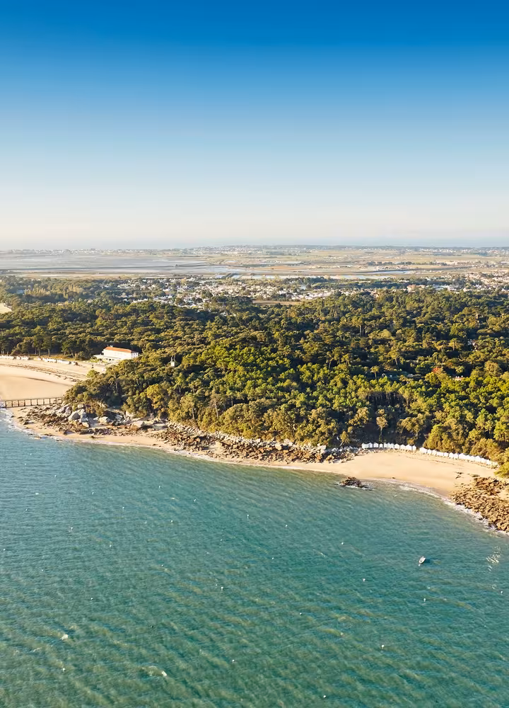 vue aérienne de noirmoutier
