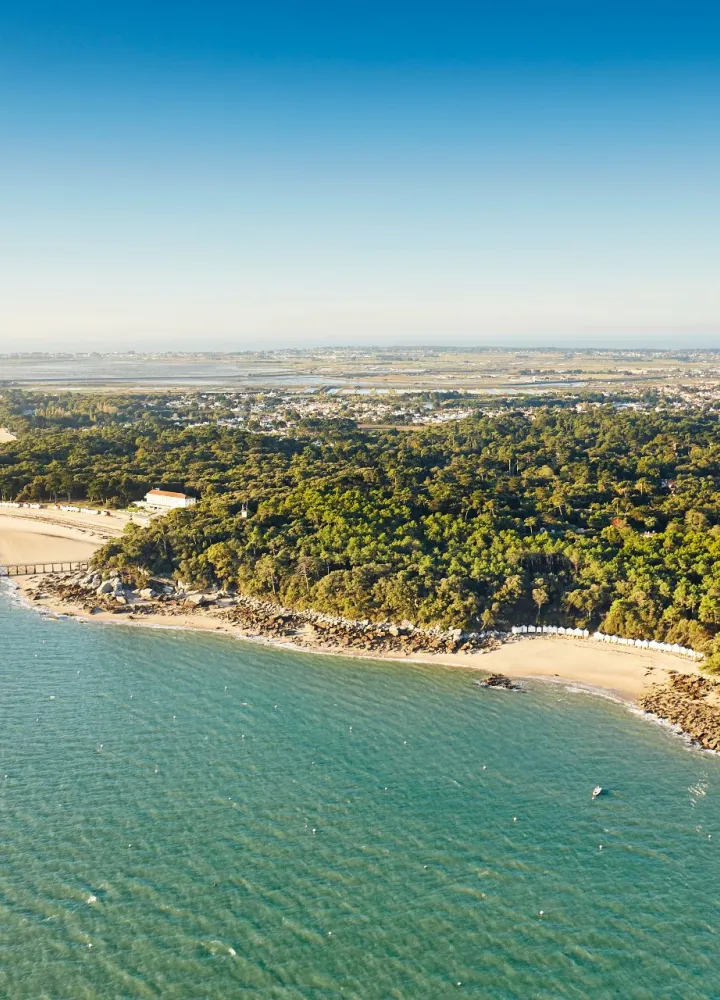 vue aérienne de noirmoutier