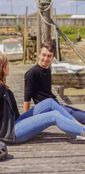 Petite pause au port du Bec à Beauvoir-sur-mer
