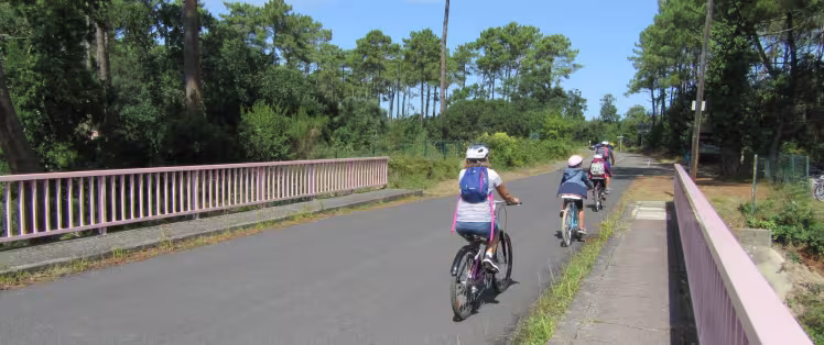 La Vélodyssée entre Arcachon et Bayonne en famille