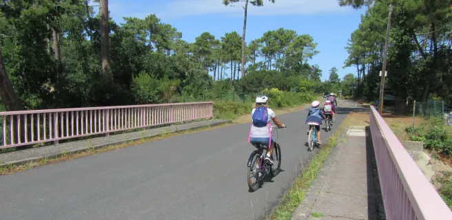 La Vélodyssée entre Arcachon et Bayonne en famille