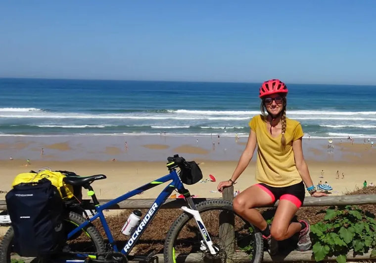 Lucie sur La Vélodyssée
