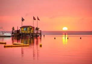 Couché de soleil à Biscarosse