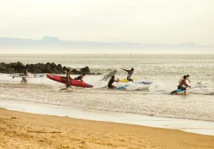 Session de surf à Capbreton