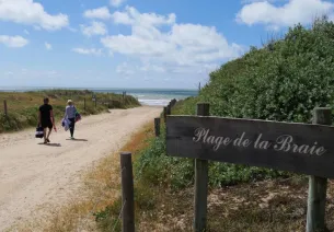 plage à notre dame de monts sur la vélodyssée