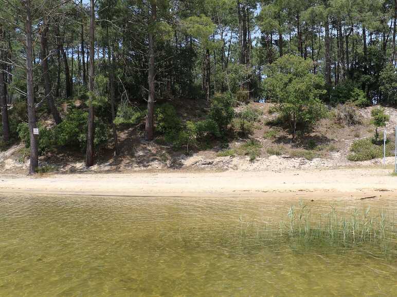 plage lac hourtin velodyssee