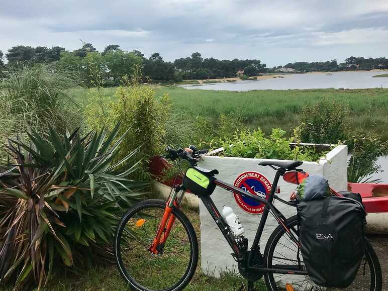 vélo dans la nature landaise