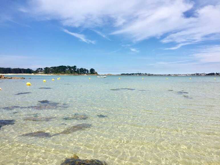 Plage de Roc'h Kroum sur La Vélodyssée