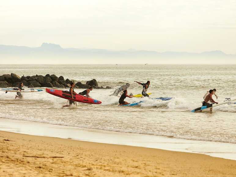 Session de surf à Capbreton