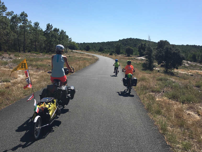 la velodyssee en famille landes