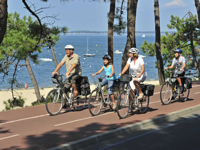Vélo en famille sur le Bassin d'Arcachon
